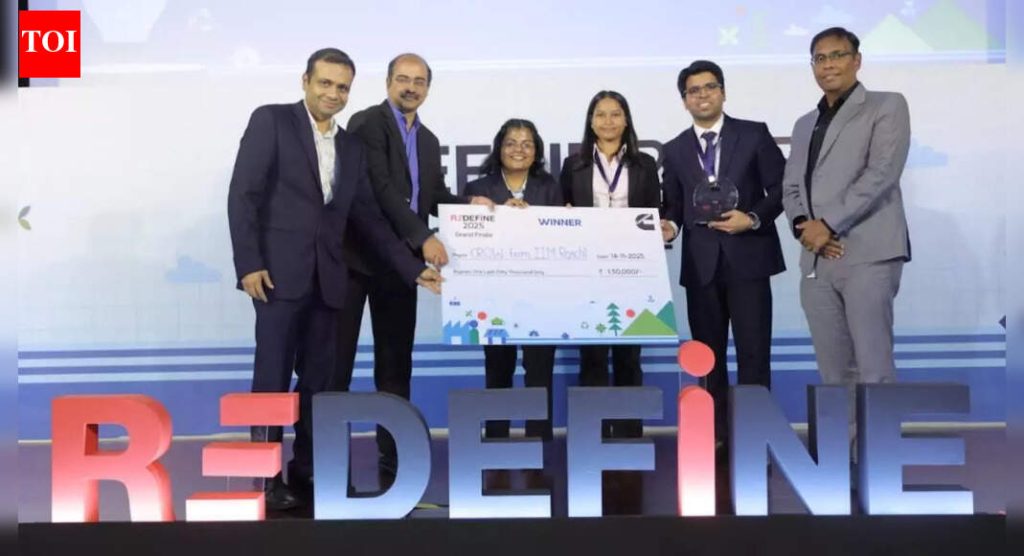 इंडियन इन्स्टिट्यूट ऑफ मॅनेजमेंट (IIM), रांचीने कमिन्स इंडियाची फ्लॅगशिप बी-स्कूल केस स्टडी स्पर्धा REDEFINE 2025 जिंकली