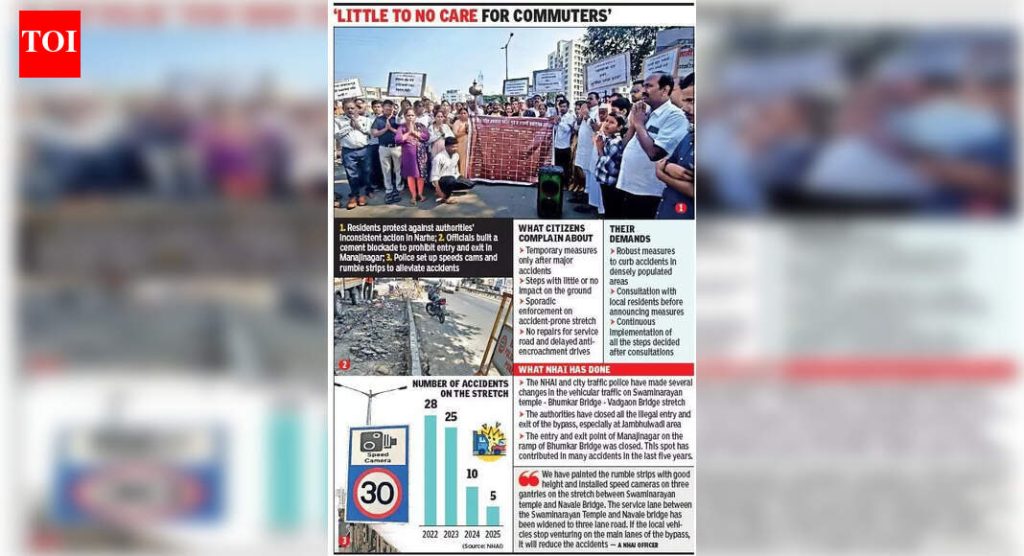 नवले पुलाभोवती तात्पुरत्या दुरुस्तीला रहिवाशांचा विरोध