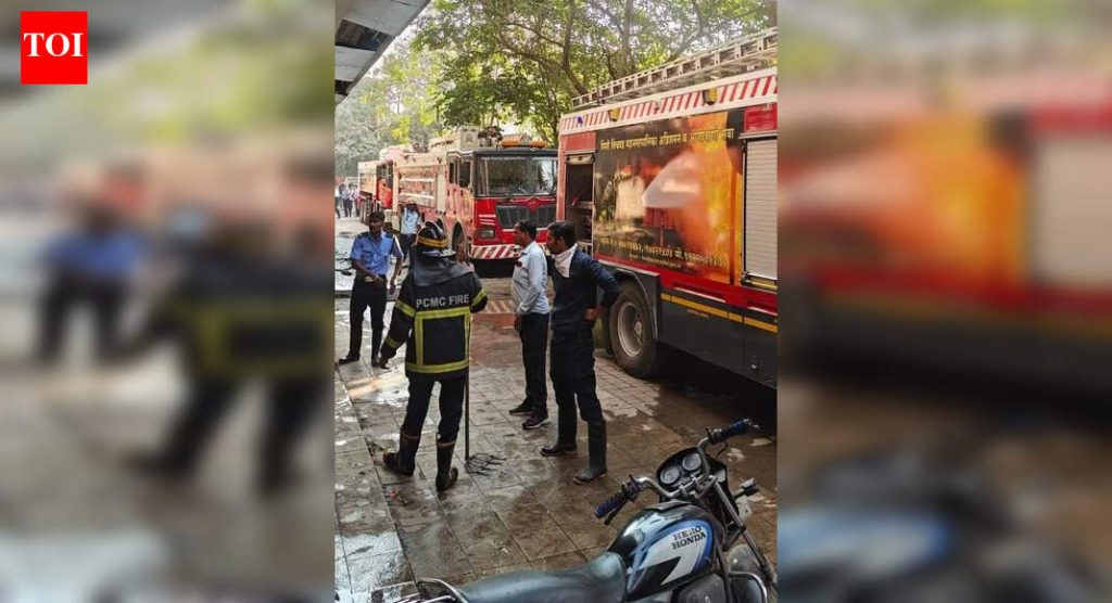 पिंपळे सौदागर येथील व्यावसायिक इमारतीला लागलेल्या आगीनंतर खासगी कोचिंग संस्थेतील विद्यार्थ्यांची सुटका