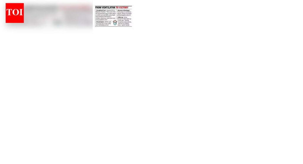 पुण्यातील बालक दुर्मिळ, उच्च जोखमीच्या फुफ्फुसाच्या प्रक्रियेतून वाचतो