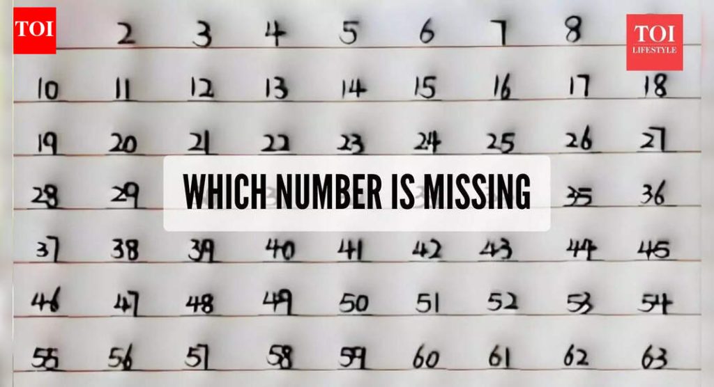 आपण गहाळ नंबर शोधू शकता? फक्त तीक्ष्ण डोळे हे व्हायरल नंबर कोडे फोडू शकतात