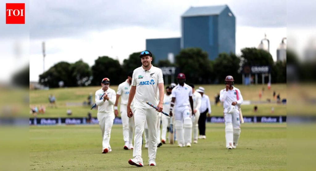 NZ vs WI 3री कसोटी: जेकब डफीच्या फाईव्ह फॉर ट्रिगर्समुळे न्यूझीलंडने वेस्ट इंडिजचा 323 धावांनी पराभव करून मालिका जिंकली