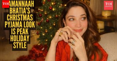 तमन्ना भाटिया दाखवते की तुम्ही पलंग न सोडता ख्रिसमस शैली कशी करता!