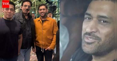 सलमान खानच्या वाढदिवसाच्या पार्टीत एमएस धोनी: चाहत्यांनी ‘माही भाई’ असा जप केला – पहा