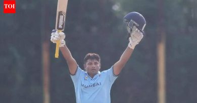 ‘स्वप्न इतक्या लवकर पूर्ण होत नाहीत’: सर्फराज खानने 75 चेंडूत 157 धावा केल्या.
