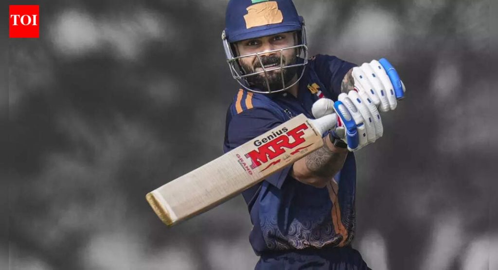 विराट कोहली दिल्लीच्या विजय हजारे करंडक स्पर्धेतील रेल्वेविरुद्धच्या लढतीला उद्या मुकणार; प्रशिक्षकाने बॅटर ‘उपलब्ध नाही’ याची पुष्टी केली