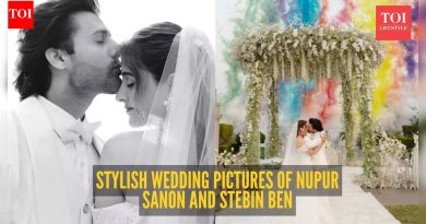 नूपुर सॅनन आणि स्टेबिन बेन यांच्या स्टायलिश ख्रिश्चन लग्नाच्या आत
