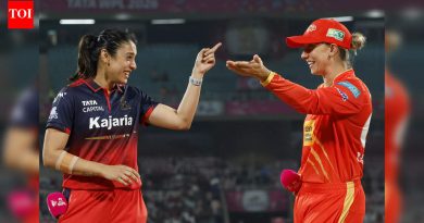 गुजरात जायंट्स 17.0 षटकात 139/8 | GG vs RCB, WPL लाइव्ह स्कोअर: RCB विरुद्ध पाठलाग करताना गुजरात जायंट्स दबावाखाली