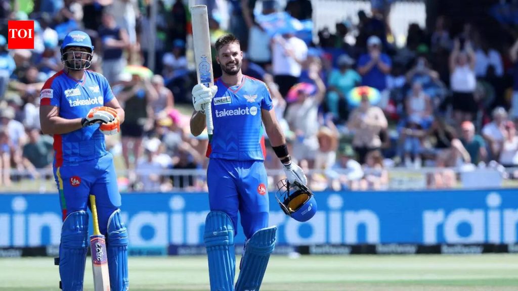 SA20: सेंच्युरियन एडन मार्करामने डर्बनच्या सुपर जायंट्सला प्लेऑफच्या शर्यतीत परतवले