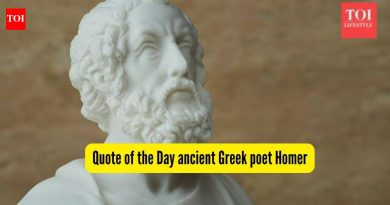 होमरचे त्या दिवसाचे कोट: “डोळ्यांना डोळसपणे पाहणारे दोन लोक, पुरुष आणि पत्नीला गोंधळात टाकणारे घर ठेवतात यापेक्षा अधिक प्रशंसनीय काहीही नाही…….”