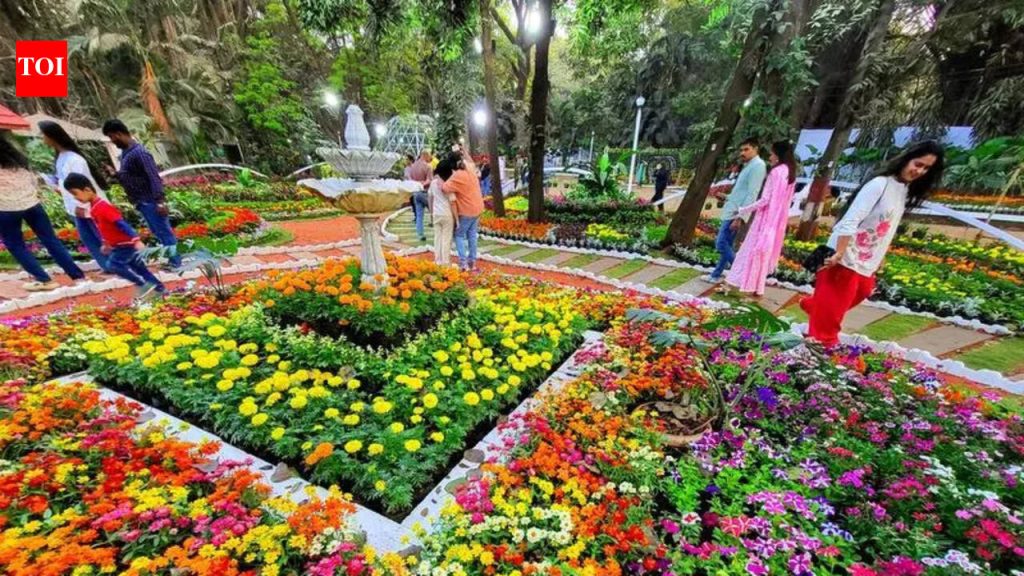 एअर प्लांट्सपासून ते ‘किचन इकेबाना’ पर्यंत, एम्प्रेस गार्डन फ्लॉवर शोने गर्दी खेचली | पुणे बातम्या