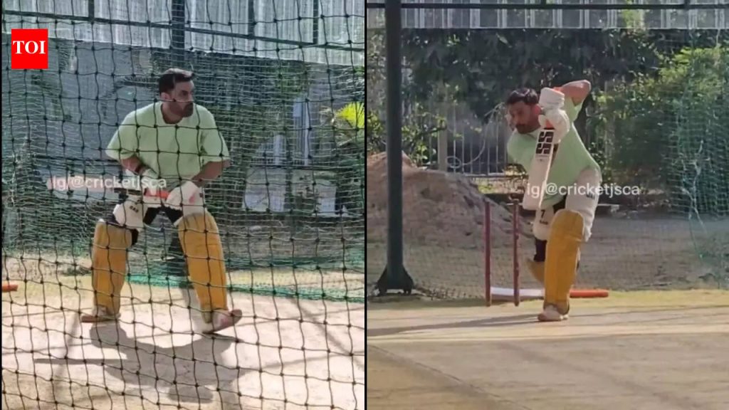 महेंद्रसिंग धोनीची आयपीएलपूर्वी तयारी सुरू; CSK सराव व्हिडिओ शेअर करा – पहा | क्रिकेट बातम्या