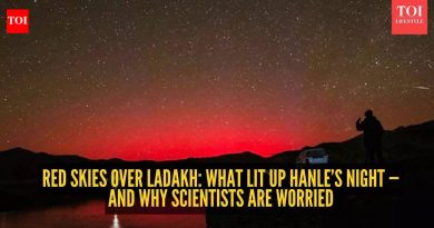 लडाखचे आकाश रक्ताने लाल झाले आहे. ते फक्त सुंदर नव्हते – एक चेतावणी होती