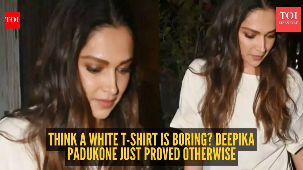 दीपिका पदुकोणने नुकताच पांढरा टी-शर्ट आणि जीन्स 2026-स्तरीय छान दिसली