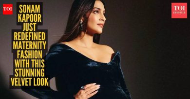या नेव्ही वेलवेट गाऊनमध्ये सोनम कपूरची प्रेग्नेंसी ग्लो वेगळीच आहे