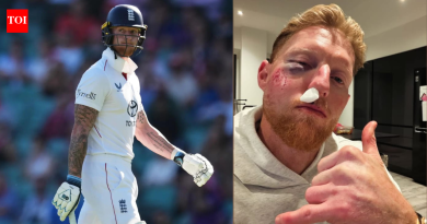 इंग्लंडचा कसोटी कर्णधार बेन स्टोक्स चेहऱ्यावर झालेल्या गंभीर दुखापतीमुळे रक्तबंबाळ झाला