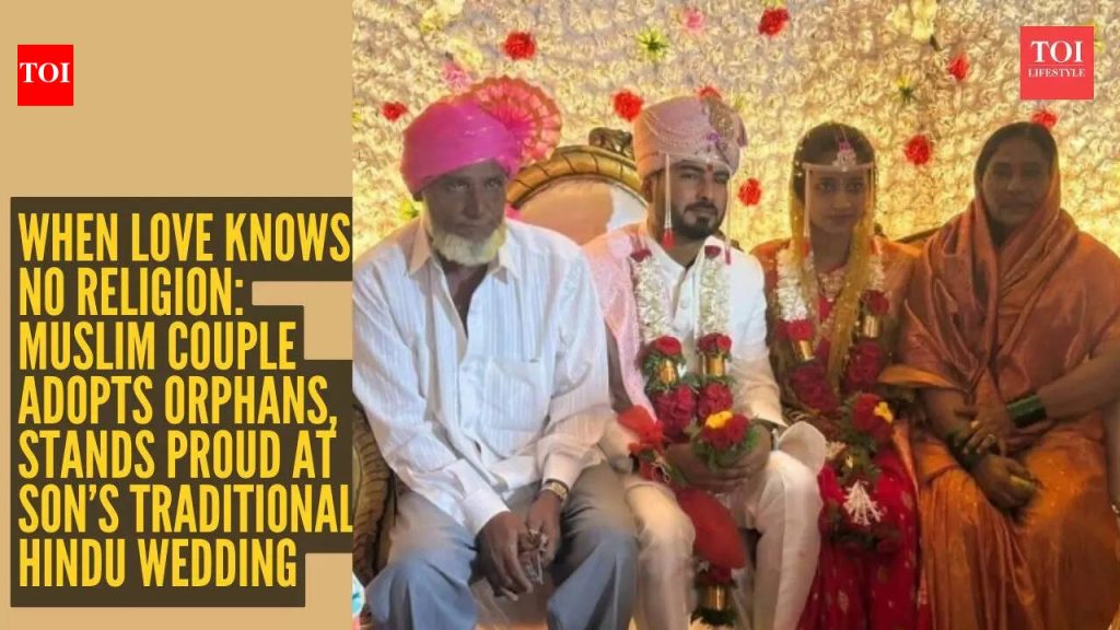 ‘सर्व मानव समान आहेत’: मुस्लिम जोडप्याने दोन अनाथ हिंदू मुलांना दत्तक घेतले—२० वर्षांनंतर, त्यांनी अभिमानाने आपल्या मुलाचे लग्न माणुसकीवर विश्वास पुनर्संचयित करणाऱ्या लग्नात केले.