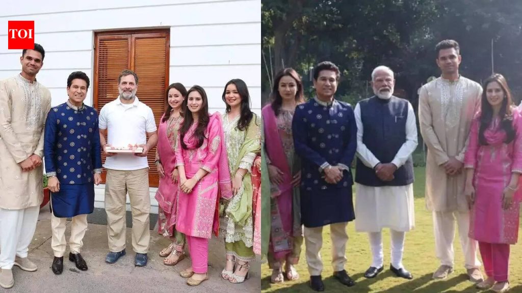 अर्जुन-सानिया चंडोकच्या लग्नसोहळ्यासाठी सचिन तेंडुलकरने पंतप्रधान मोदी आणि राहुल गांधी यांना निमंत्रण दिले आहे