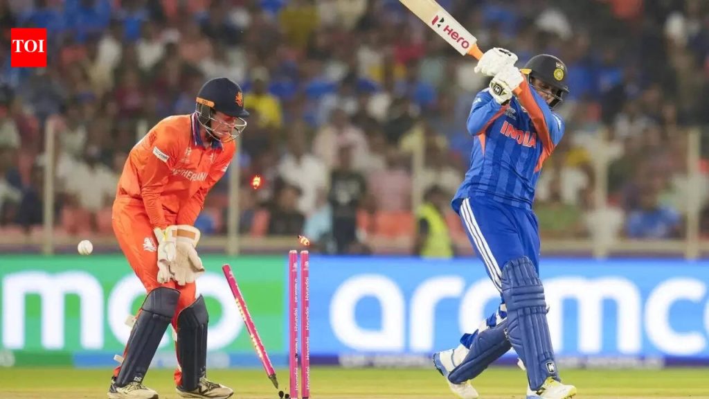 सलग तीन बदके: अभिषेक शर्मा नेदरलँड विरुद्ध शून्य धावांवर बाद; T20 विश्वचषकात अद्याप एकही धाव काढलेली नाही
