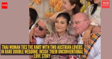 दुर्मिळ दुहेरी लग्नात थाई महिलेने दोन ऑस्ट्रियन प्रेमींसोबत गाठ बांधली; त्यांच्या अपारंपरिक प्रेमकथेच्या आत