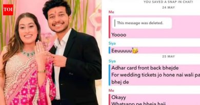 ‘लग्न जे कधीच होणार नाही’: सिया गोयलचा मित्राला ‘स्नॅपचॅट मेसेज’ व्हायरल झाला